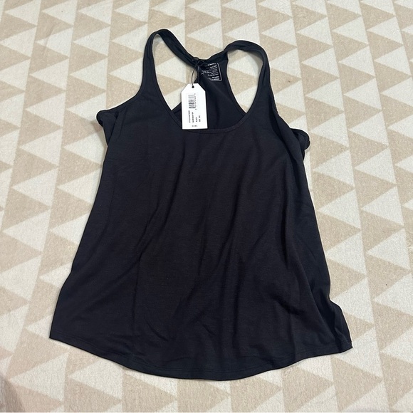 Universal standard solid black Racerback tank top - Picture 1 of 2